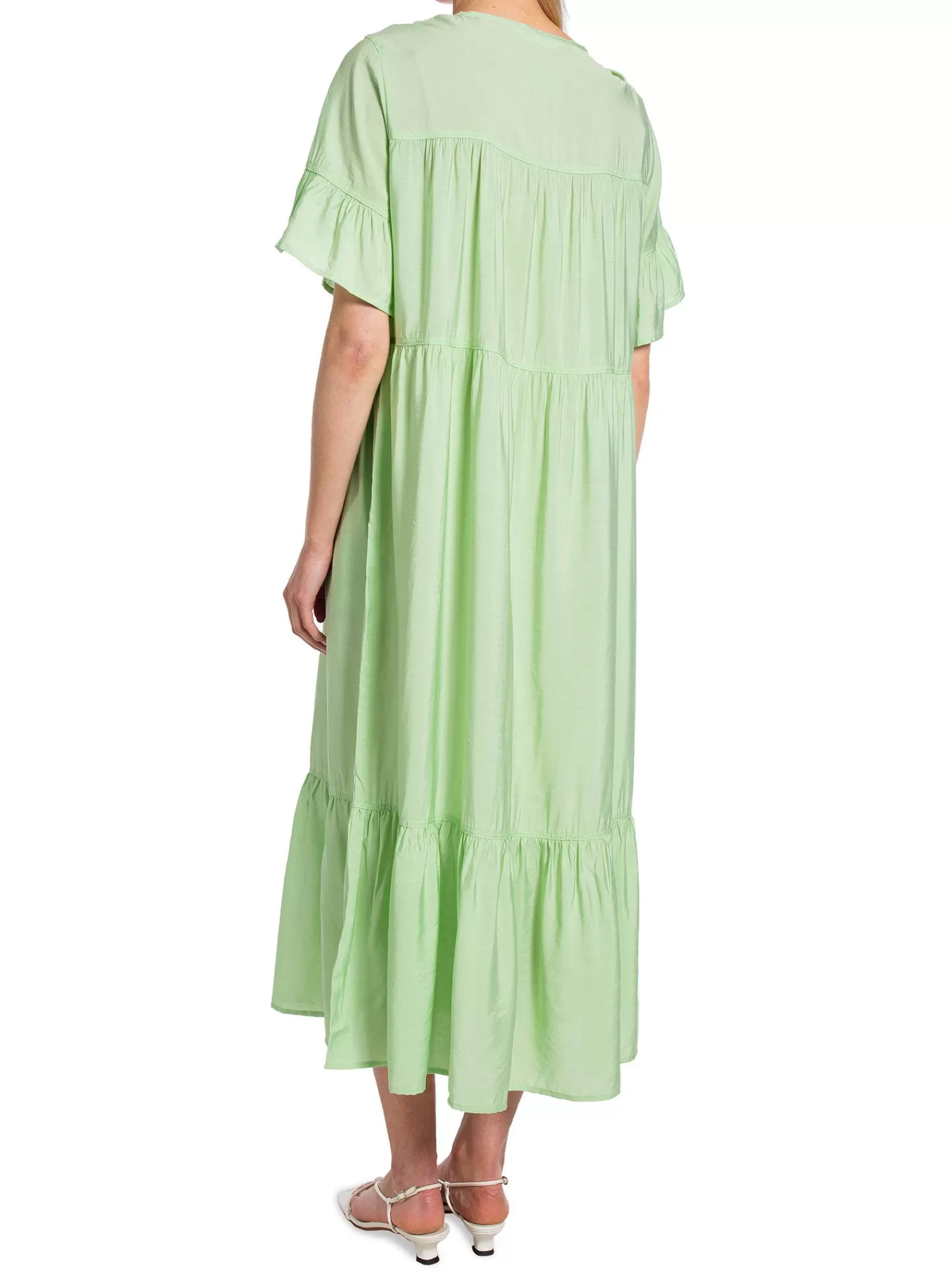 Soft Rebels Klanning Freja Midi Dress Quiet Green^ Klänningar