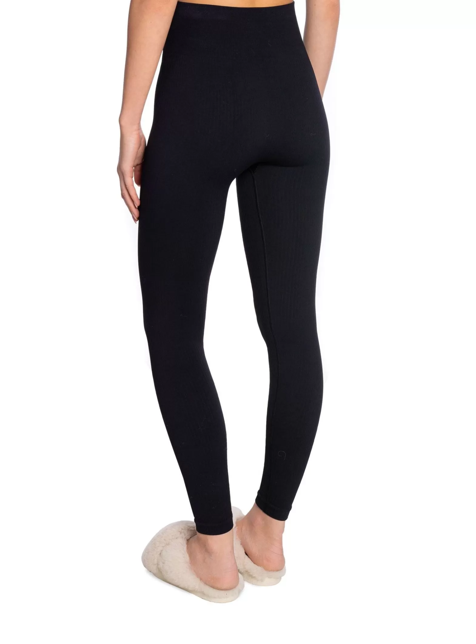 Swedish Stockings Leggings Tyra Rib Black^ Sport & Träning