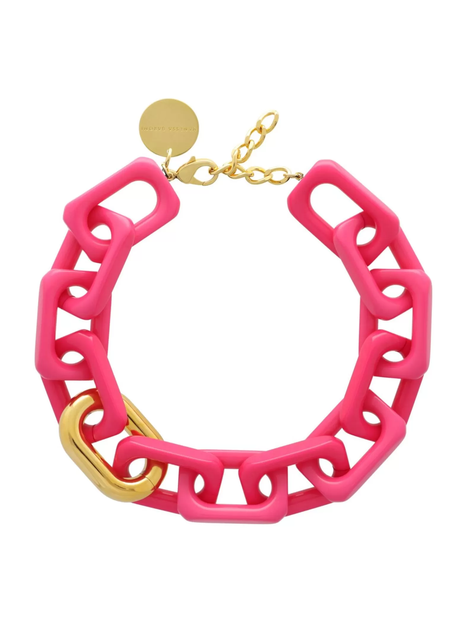 Vanessa Baroni Halsband Squared Short Pink^ Smycken