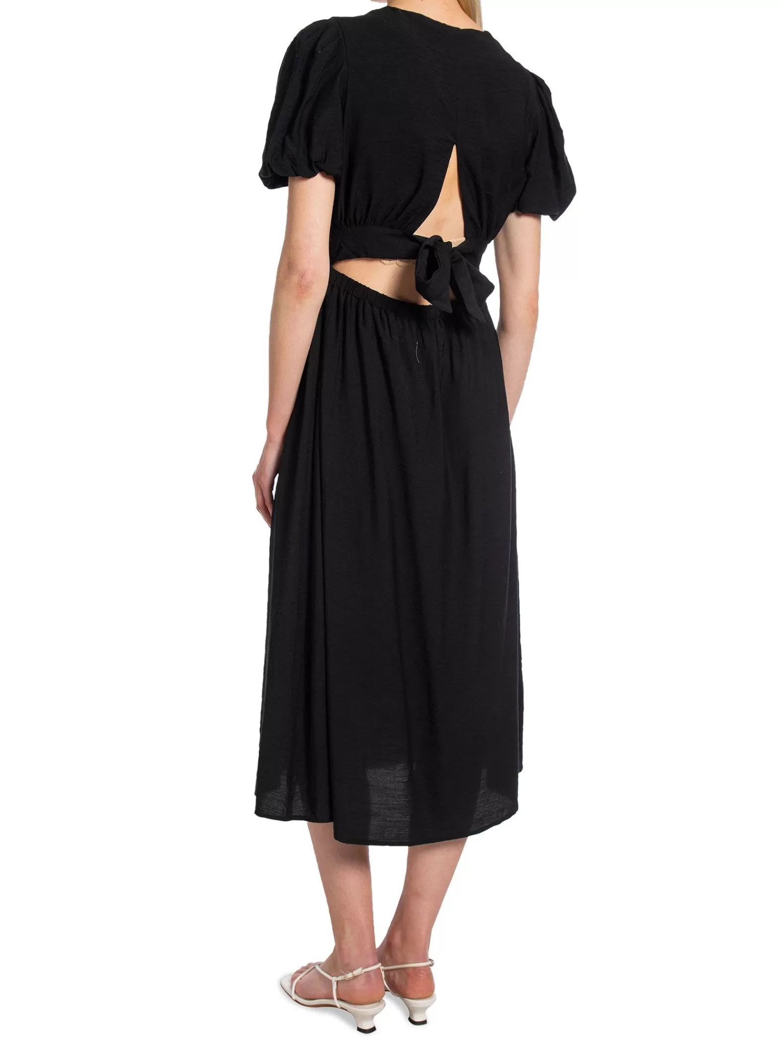 Y.A.S Klanning Yasclema Midi Dress Black^ Klänningar