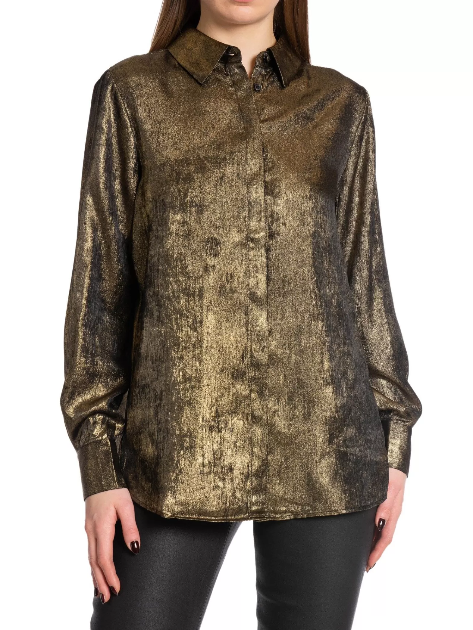 YAYA Blus Metallic Dark Gold^ Blusar