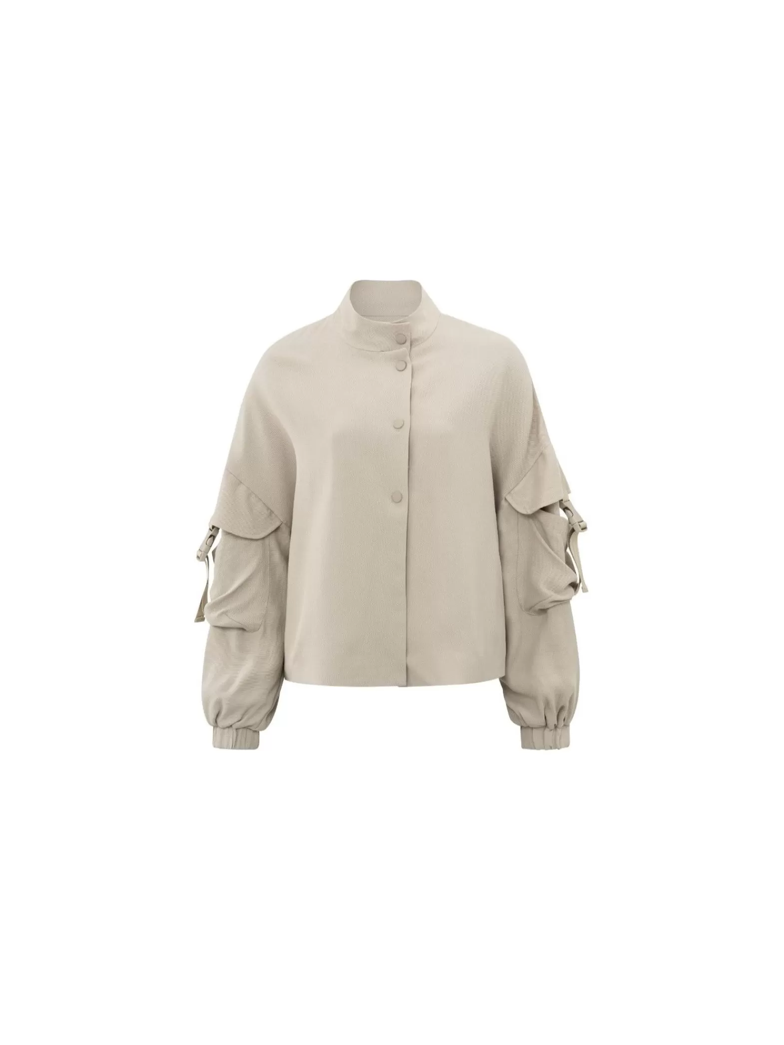 YAYA Jacka Woven Oversized Cargo Light Taupe^ Jackor & Kappor