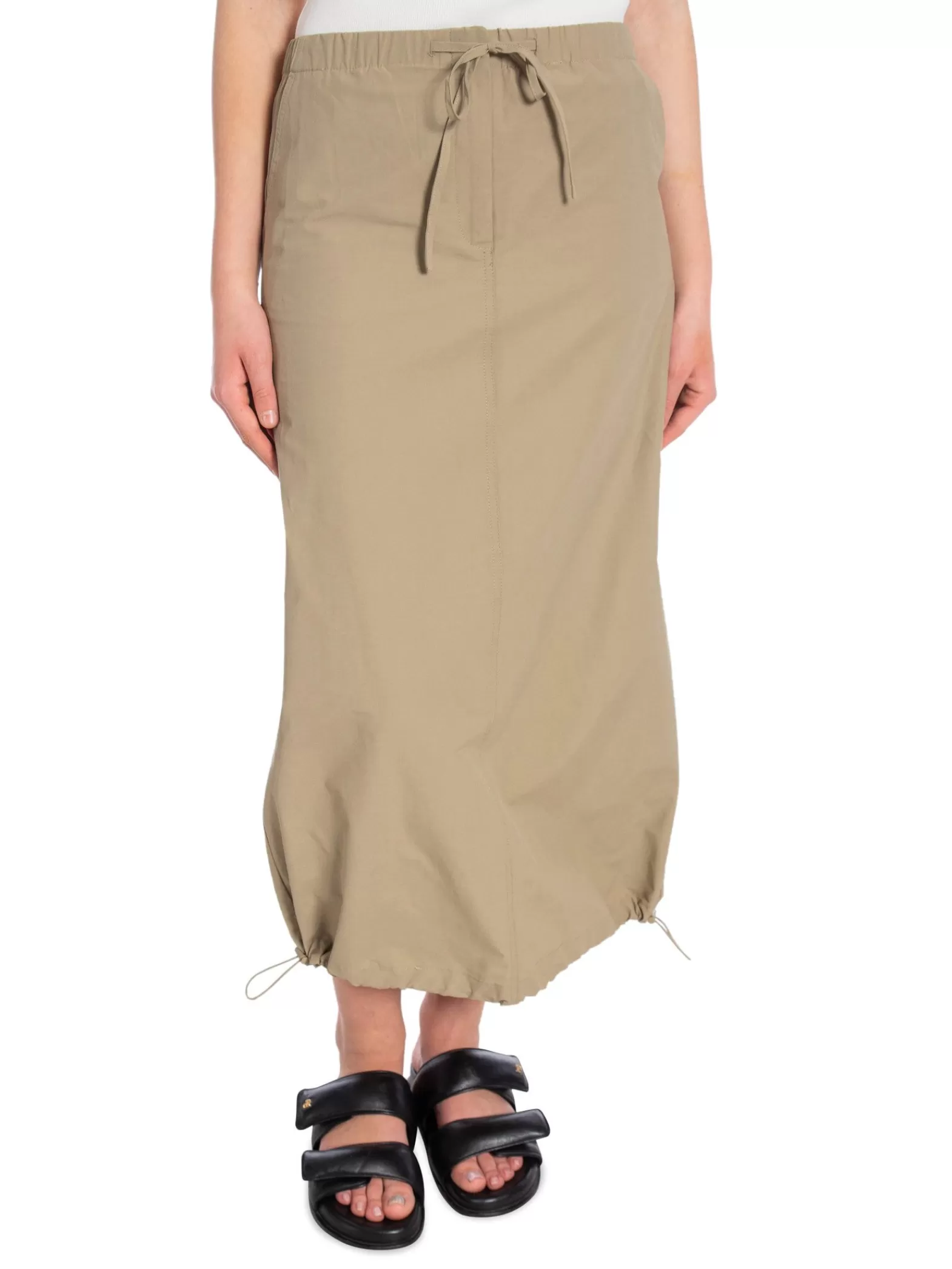 YAYA Kjol Nylon Cargo Midi Winter Twig^ Kjolar